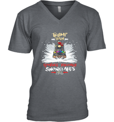 Trump Train 2020 Plow snowflakes Christmas Men's V-Neck Men's V-Neck - FordPhuMy
