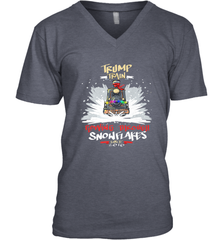 Trump Train 2020 Plow snowflakes Christmas Men's V-Neck Men's V-Neck - FordPhuMy