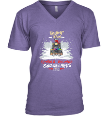 Trump Train 2020 Plow snowflakes Christmas Men's V-Neck Men's V-Neck - FordPhuMy