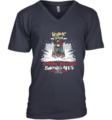 Trump Train 2020 Plow snowflakes Christmas Men's V-Neck Men's V-Neck - FordPhuMy