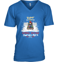 Trump Train 2020 Plow snowflakes Christmas Men's V-Neck Men's V-Neck - FordPhuMy