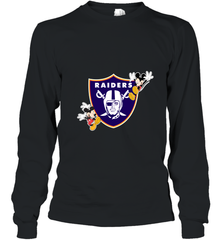 Nfl Oakland Raiders Champion Mickey Mouse Long Sleeve T-Shirt Long Sleeve T-Shirt - FordPhuMy