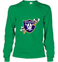 Nfl Oakland Raiders Champion Mickey Mouse Long Sleeve T-Shirt Long Sleeve T-Shirt - FordPhuMy