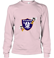 Nfl Oakland Raiders Champion Mickey Mouse Long Sleeve T-Shirt Long Sleeve T-Shirt - FordPhuMy