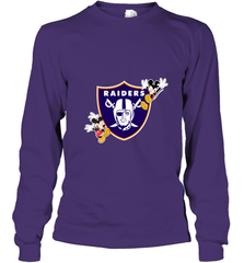 Nfl Oakland Raiders Champion Mickey Mouse Long Sleeve T-Shirt Long Sleeve T-Shirt - FordPhuMy