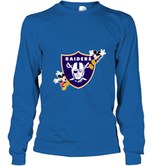 Nfl Oakland Raiders Champion Mickey Mouse Long Sleeve T-Shirt Long Sleeve T-Shirt - FordPhuMy