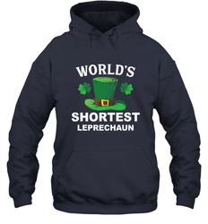 Shortest Leprechaun Funny Family St. Patrick's Day Hooded Sweatshirt