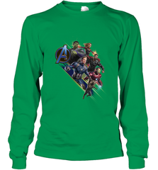 Marvel Avengers Endgame Action Pose Logo Long Sleeve T-Shirt Long Sleeve T-Shirt - FordPhuMy