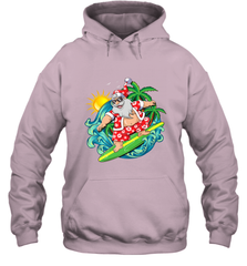 Christmas in July Santa Claus Hawaiian Surfing Gift Surf Hooded Sweatshirt Hooded Sweatshirt - FordPhuMy