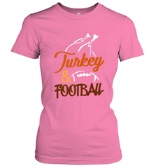 Turkey And Football Thanksgiving Day Football Fan Holiday Women's T-Shirt Women's T-Shirt - FordPhuMy