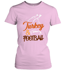 Turkey And Football Thanksgiving Day Football Fan Holiday Women's T-Shirt Women's T-Shirt - FordPhuMy