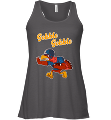 Turkey Football Shirt Funny Thanksgiving Turkey Gobble Gift Women's Racerback Tank Women's Racerback Tank - FordPhuMy