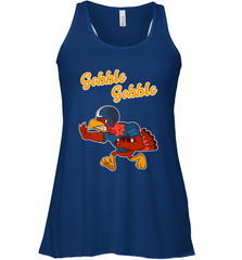 Turkey Football Shirt Funny Thanksgiving Turkey Gobble Gift Women's Racerback Tank Women's Racerback Tank - FordPhuMy