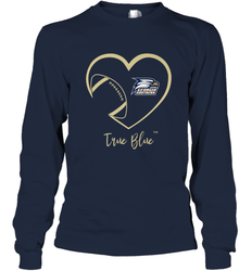 Georgia Southern Eagles Football Inside Heart  Team Long Sleeve T-Shirt