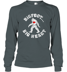 Bigfoot Heart Valentine's Day Lover Art Graphics Great Gift Long Sleeve T-Shirt Long Sleeve T-Shirt - FordPhuMy