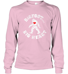 Bigfoot Heart Valentine's Day Lover Art Graphics Great Gift Long Sleeve T-Shirt Long Sleeve T-Shirt - FordPhuMy