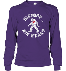 Bigfoot Heart Valentine's Day Lover Art Graphics Great Gift Long Sleeve T-Shirt Long Sleeve T-Shirt - FordPhuMy