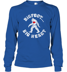 Bigfoot Heart Valentine's Day Lover Art Graphics Great Gift Long Sleeve T-Shirt Long Sleeve T-Shirt - FordPhuMy