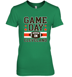 NFL Cleveland Game Day Football Home Team Colors Women's Premium T-Shirt
