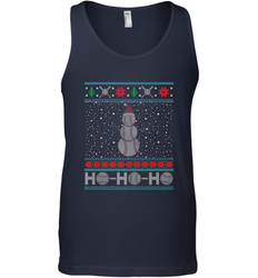 Christmas Baseball Snowman Ugly Christmas Xmas Men's Tank Top