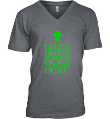 Green Beer Goes Here Funny St. Patrick's Day Men's V-Neck Men's V-Neck - FordPhuMy