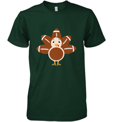 Funny Football Turkey Fall Thanksgiving Football Men's Premium T-Shirt Men's Premium T-Shirt - FordPhuMy