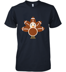Funny Football Turkey Fall Thanksgiving Football Men's Premium T-Shirt Men's Premium T-Shirt - FordPhuMy