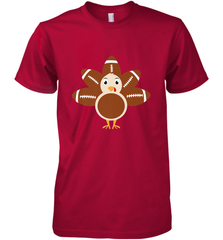 Funny Football Turkey Fall Thanksgiving Football Men's Premium T-Shirt Men's Premium T-Shirt - FordPhuMy