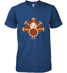 Funny Football Turkey Fall Thanksgiving Football Men's Premium T-Shirt Men's Premium T-Shirt - FordPhuMy