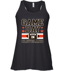 NFL Cleveland Game Day Football Home Team Colors Women's Racerback Tank