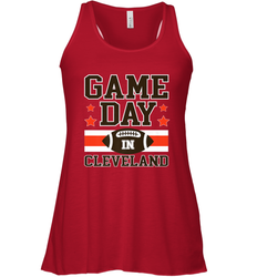 NFL Cleveland Game Day Football Home Team Colors Women's Racerback Tank