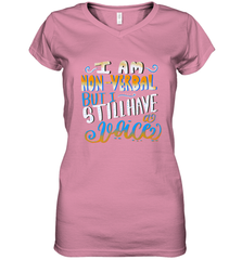 Special Needs NonVerbal Autism Awesome Women's V-Neck T-Shirt Women's V-Neck T-Shirt - FordPhuMy
