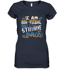 Special Needs NonVerbal Autism Awesome Women's V-Neck T-Shirt Women's V-Neck T-Shirt - FordPhuMy