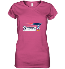 Nfl New England Patriots Champion Mickey Mouse Team Women's V-Neck T-Shirt Women's V-Neck T-Shirt - FordPhuMy
