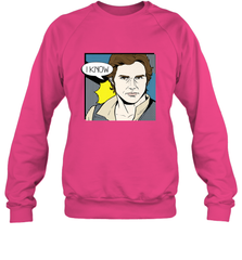 Star Wars Han Solo I Know Pop Art Couples Crewneck Sweatshirt Crewneck Sweatshirt - FordPhuMy