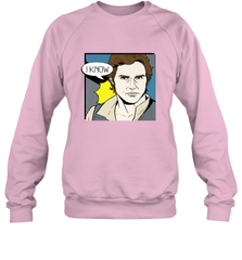 Star Wars Han Solo I Know Pop Art Couples Crewneck Sweatshirt Crewneck Sweatshirt - FordPhuMy