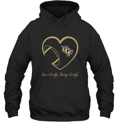 UCF Knights Football Inside Heart  Team  Apparel Hooded Sweatshirt