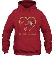 UCF Knights Football Inside Heart  Team  Apparel Hooded Sweatshirt Hooded Sweatshirt - FordPhuMy