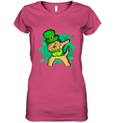 Dabbing Irish Terrier Dog Leprechaun St Patricks Day Ireland Women's V-Neck T-Shirt Women's V-Neck T-Shirt - FordPhuMy