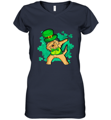 Dabbing Irish Terrier Dog Leprechaun St Patricks Day Ireland Women's V-Neck T-Shirt Women's V-Neck T-Shirt - FordPhuMy