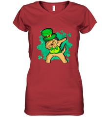 Dabbing Irish Terrier Dog Leprechaun St Patricks Day Ireland Women's V-Neck T-Shirt Women's V-Neck T-Shirt - FordPhuMy