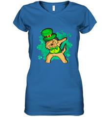 Dabbing Irish Terrier Dog Leprechaun St Patricks Day Ireland Women's V-Neck T-Shirt Women's V-Neck T-Shirt - FordPhuMy