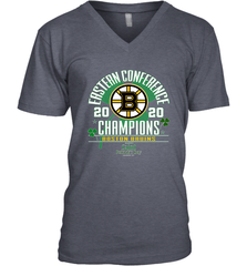 NHL ST PATRICK'S DAY Boston Bruins Fanatics 2020 Eastern Conference Champions Defensive Zone Men's V-Neck Men's V-Neck - FordPhuMy