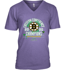 NHL ST PATRICK'S DAY Boston Bruins Fanatics 2020 Eastern Conference Champions Defensive Zone Men's V-Neck Men's V-Neck - FordPhuMy