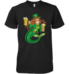 St Patricks Day Shirt Women Leprechaun Mermaid Girls Redhead Men's Premium T-Shirt
