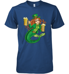 St Patricks Day Shirt Women Leprechaun Mermaid Girls Redhead Men's Premium T-Shirt Men's Premium T-Shirt - FordPhuMy