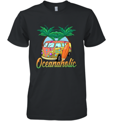 Retro Surfer Love Surfing Beach Party Tropical Vacay Men's Premium T-Shirt