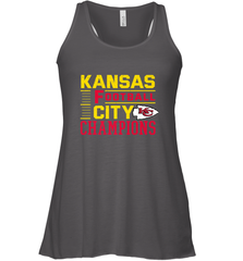 Kansas City Football Champions Vintage KC Distressed Gift Women's Racerback Tank Women's Racerback Tank - FordPhuMy