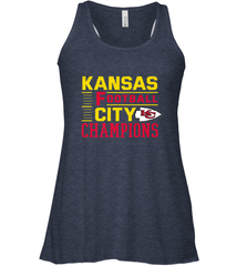 Kansas City Football Champions Vintage KC Distressed Gift Women's Racerback Tank Women's Racerback Tank - FordPhuMy