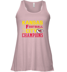 Kansas City Football Champions Vintage KC Distressed Gift Women's Racerback Tank Women's Racerback Tank - FordPhuMy